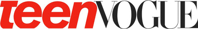 Logo of 'teen Vogue' magazine with red and black text.